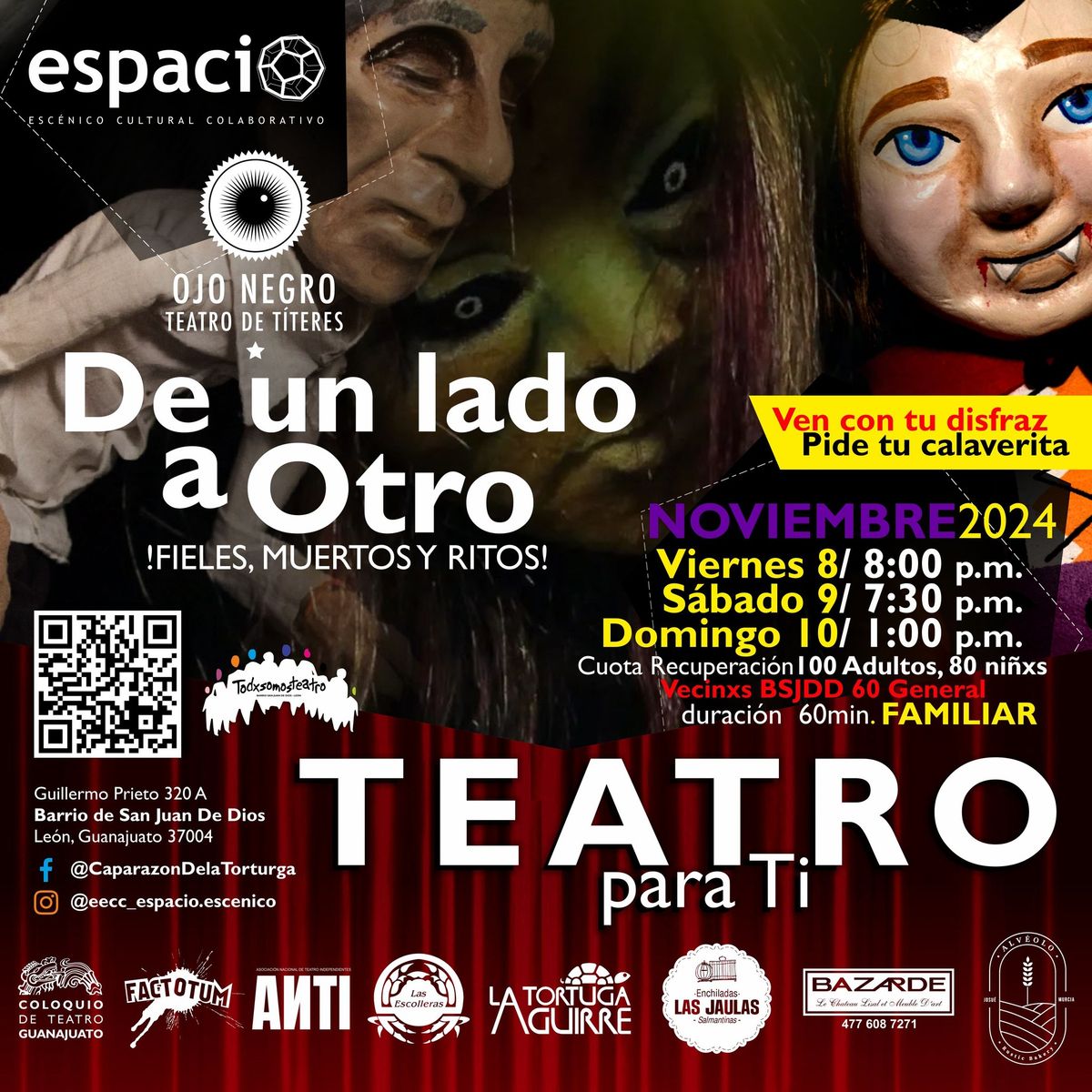 DE UN LADO AL OTRO con OJO NEGRO Teatro de T\u00edteres 