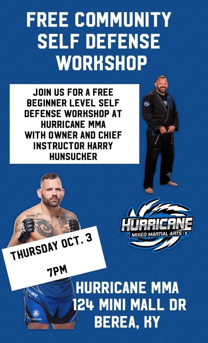 FREE SELF Defense Workshop at Hurricane MMA 