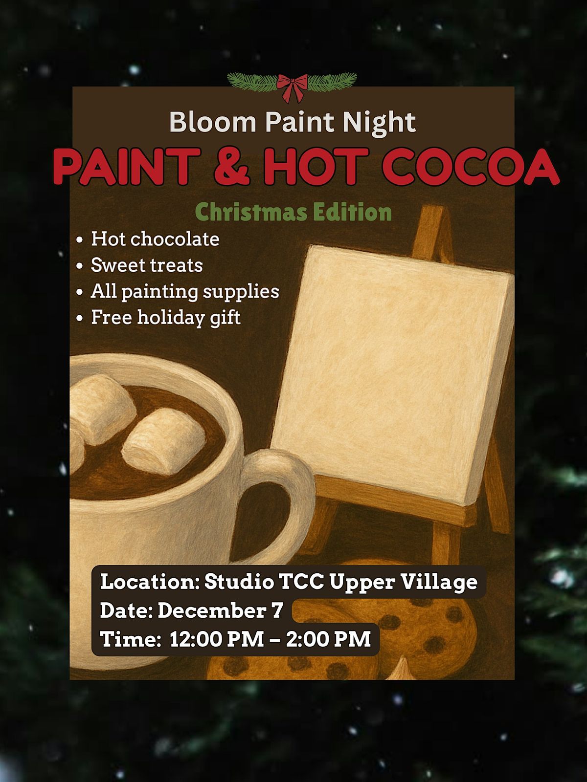 Cozy Christmas Paint Night & Hot Cocoa