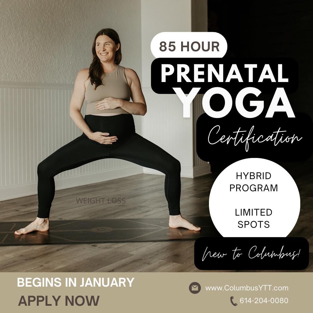 85 HOUR PRENATAL YOGA Certification HYBRID PROGRAM