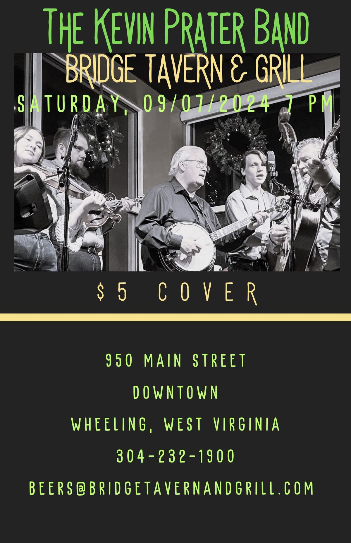 The Kevin Prater Band returns to Bridge Tavern & Gill 
