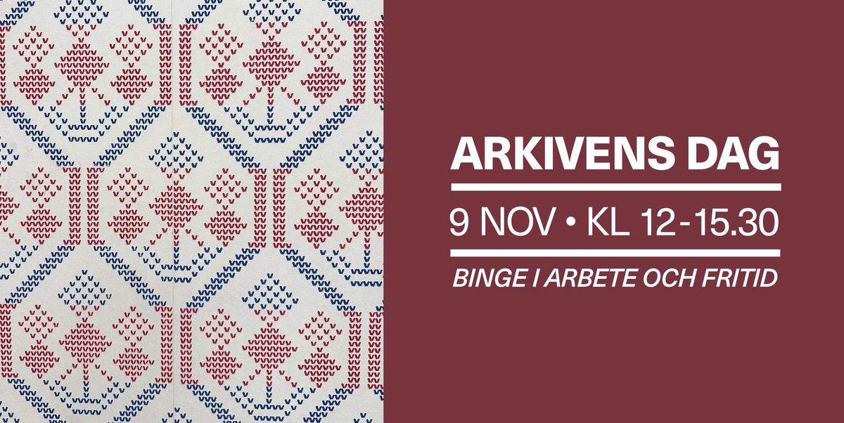 Arkivens dag p\u00e5 Stadsbiblioteket i Halmstad