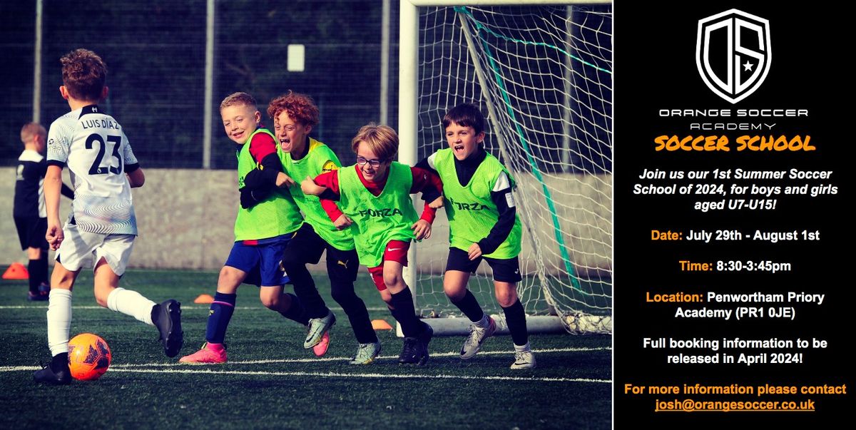 July Soccer School! \ud83e\udde1\u26bd\ufe0f\ud83d\udc68\u200d\ud83c\udf93