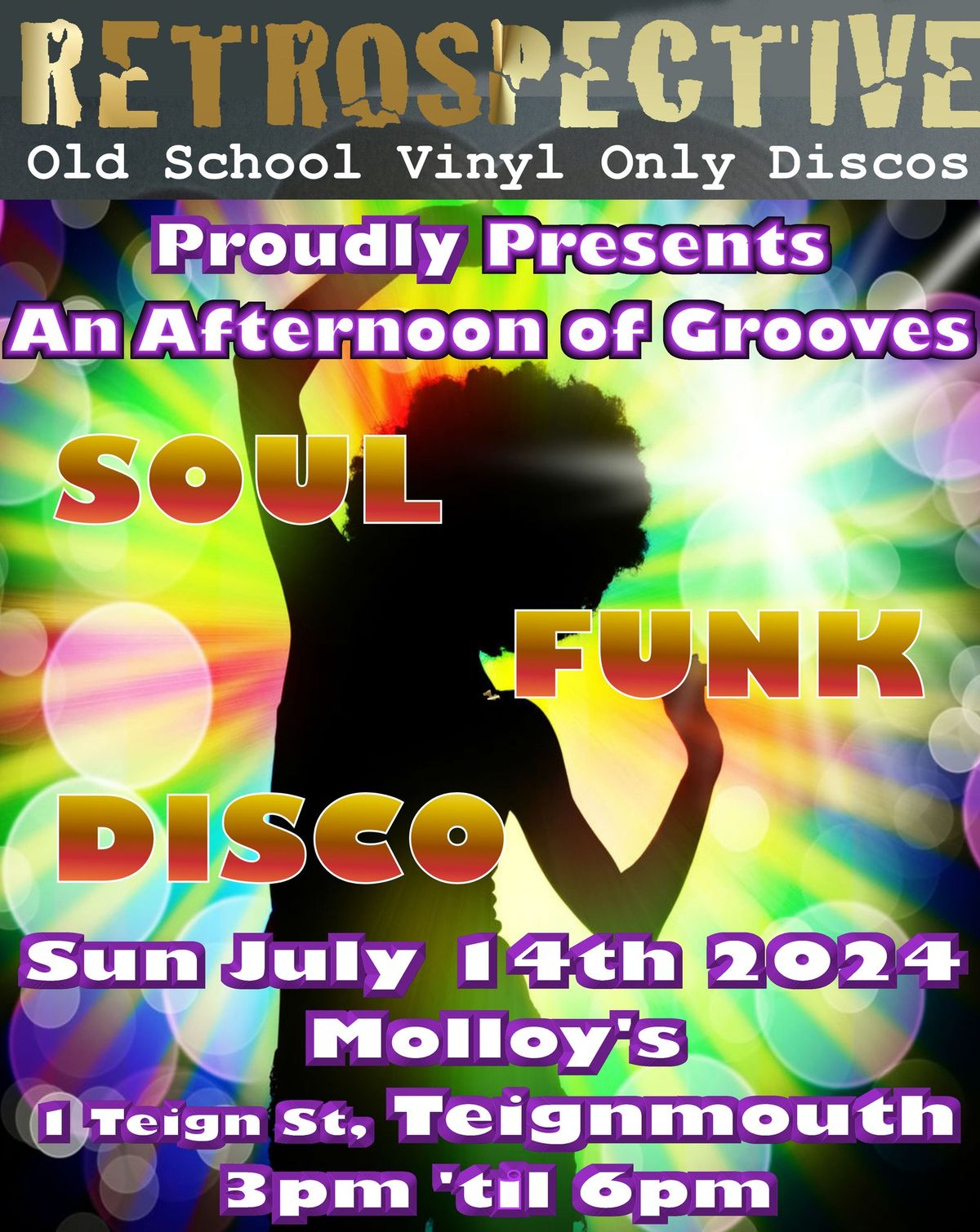 Retrospective Vinyl Only Discos Presents An afternoon Of Soul, Funk & Disco