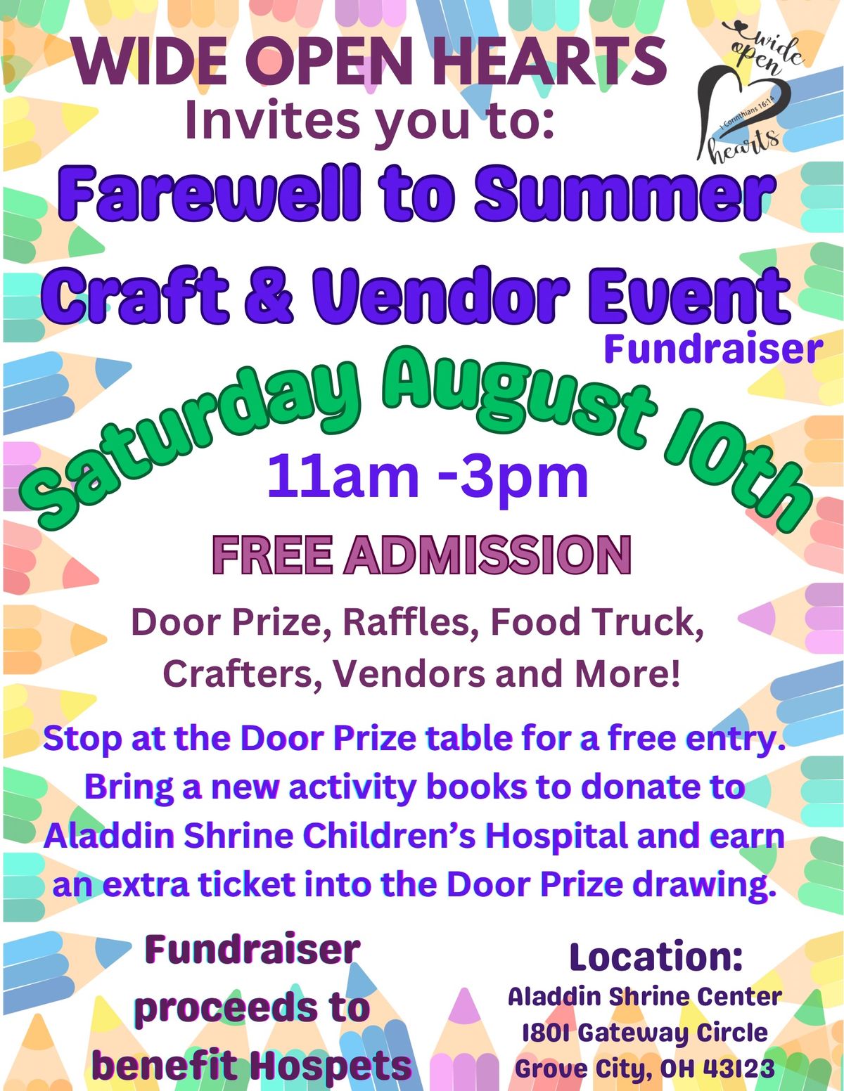Farewell to Summer Craft and Vendor Event 