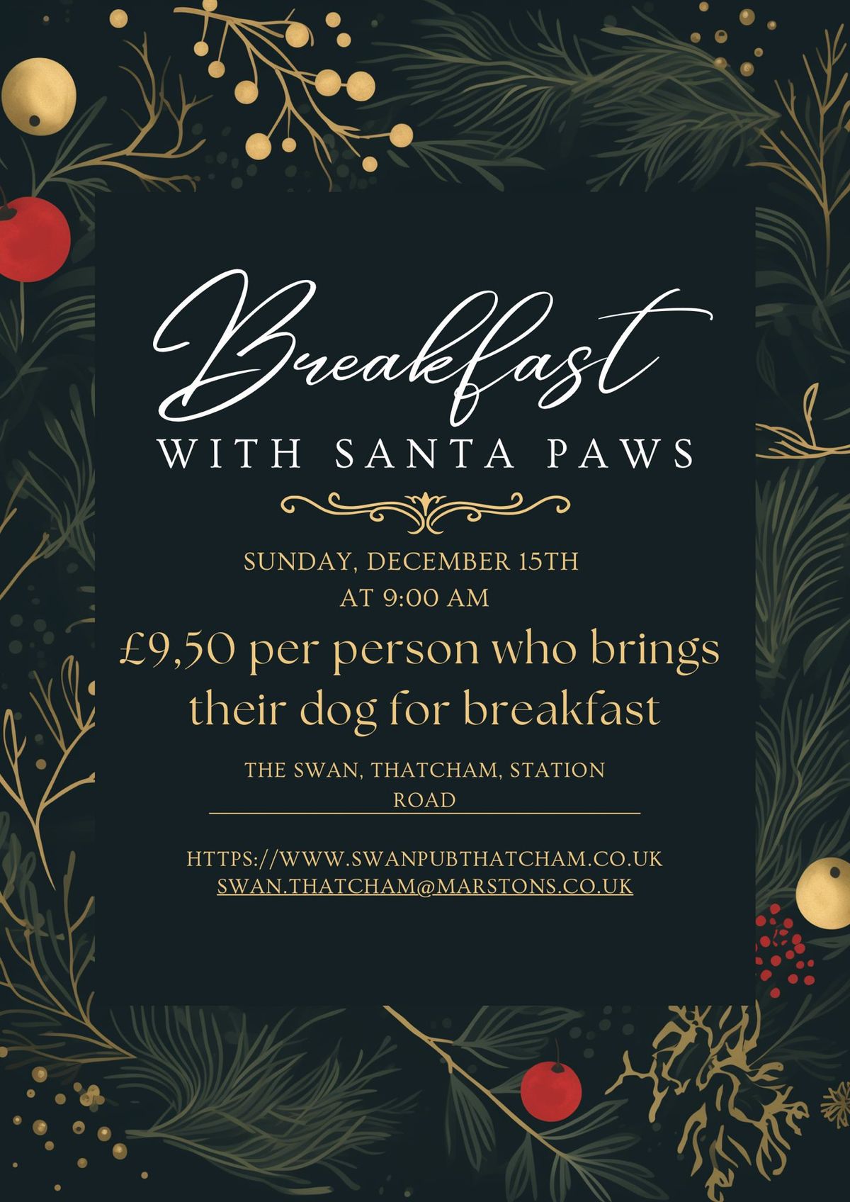 Breakfast with Santa Paws