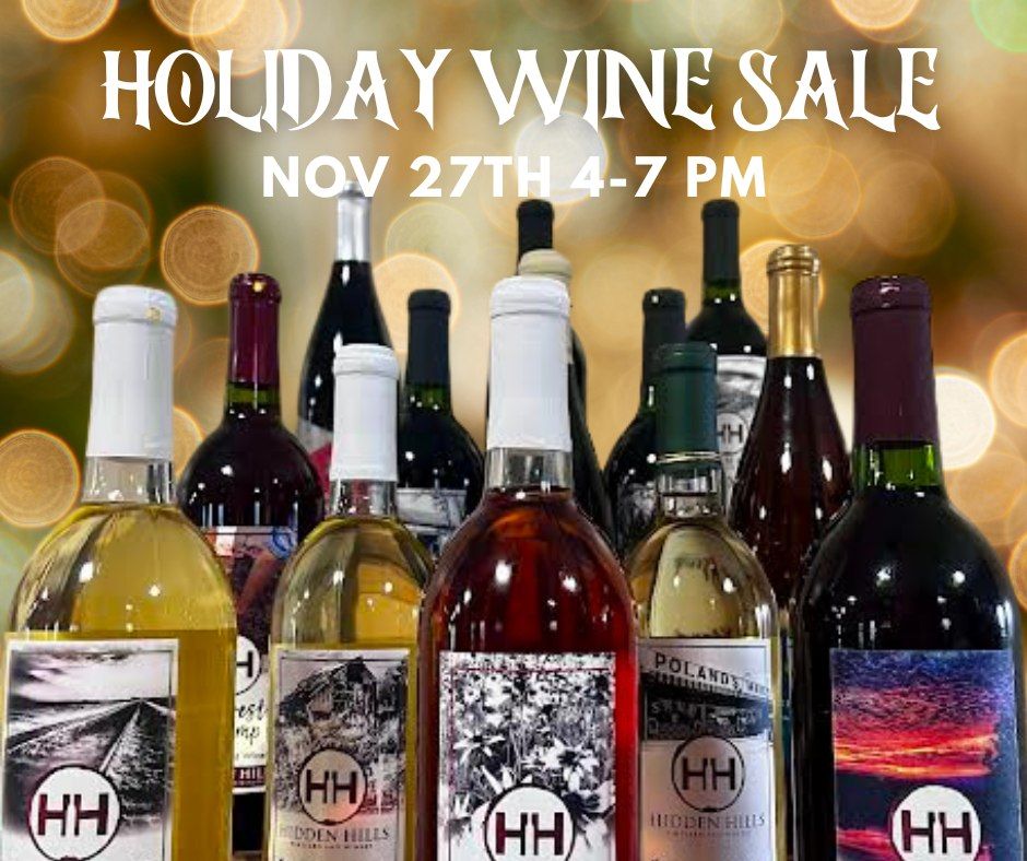 Holiday Wine Sale