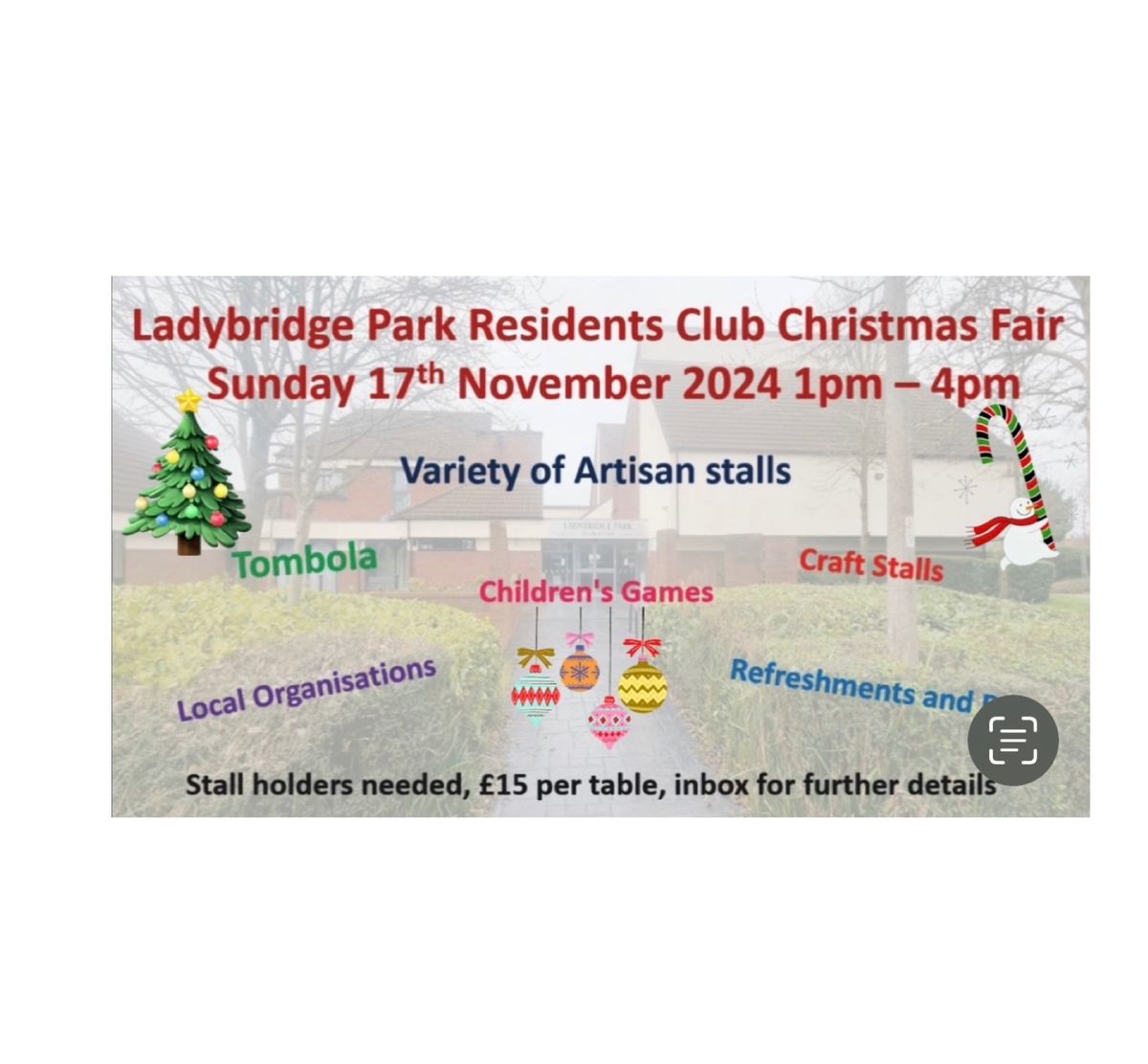 Ladybridge Park Residents Club Christmas Fair