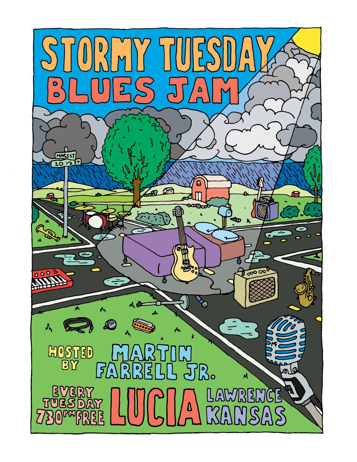 Stormy Tuesday Blues Jam at Lucia