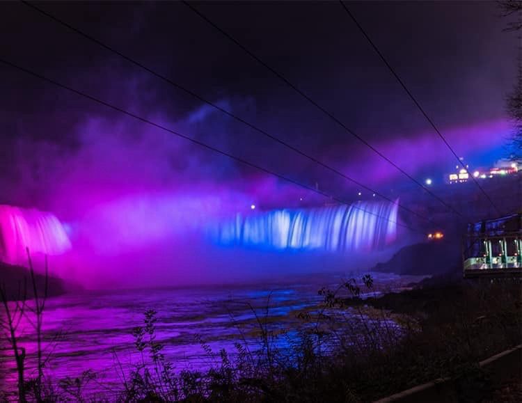 Niagara Falls goes Pink & Blue by Angel Babies