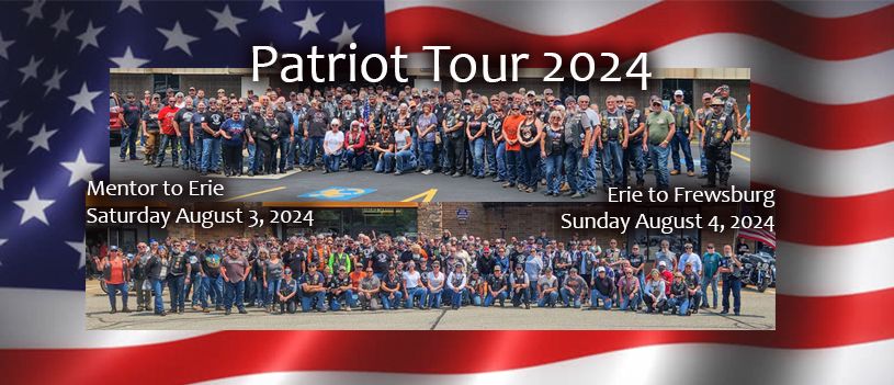 Patriot Tour: Meet Western Reserve riders in Ashtabula, OH to Erie, PA