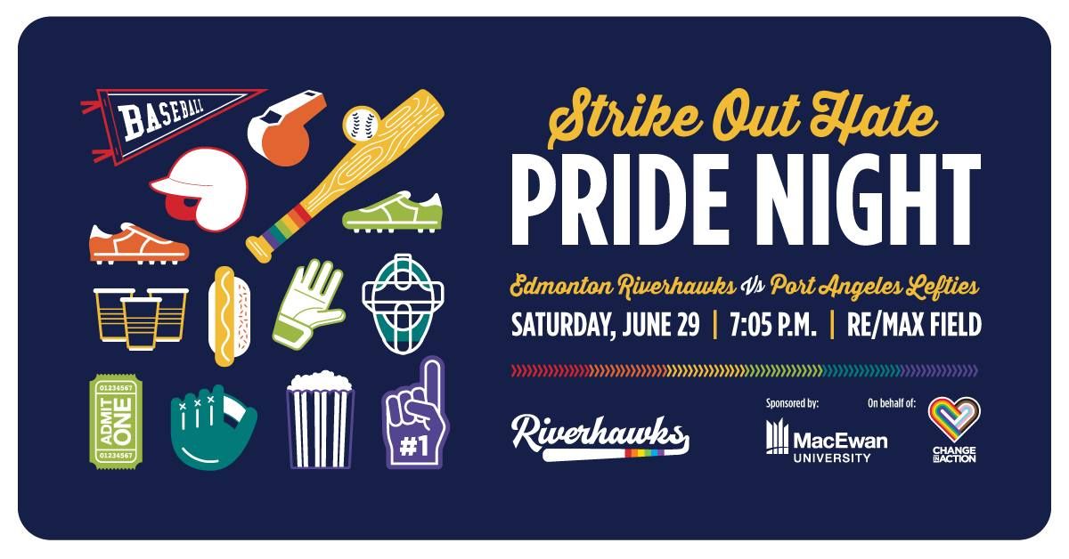 Edmonton Riverhawks Strike Out Hate: Pride Night