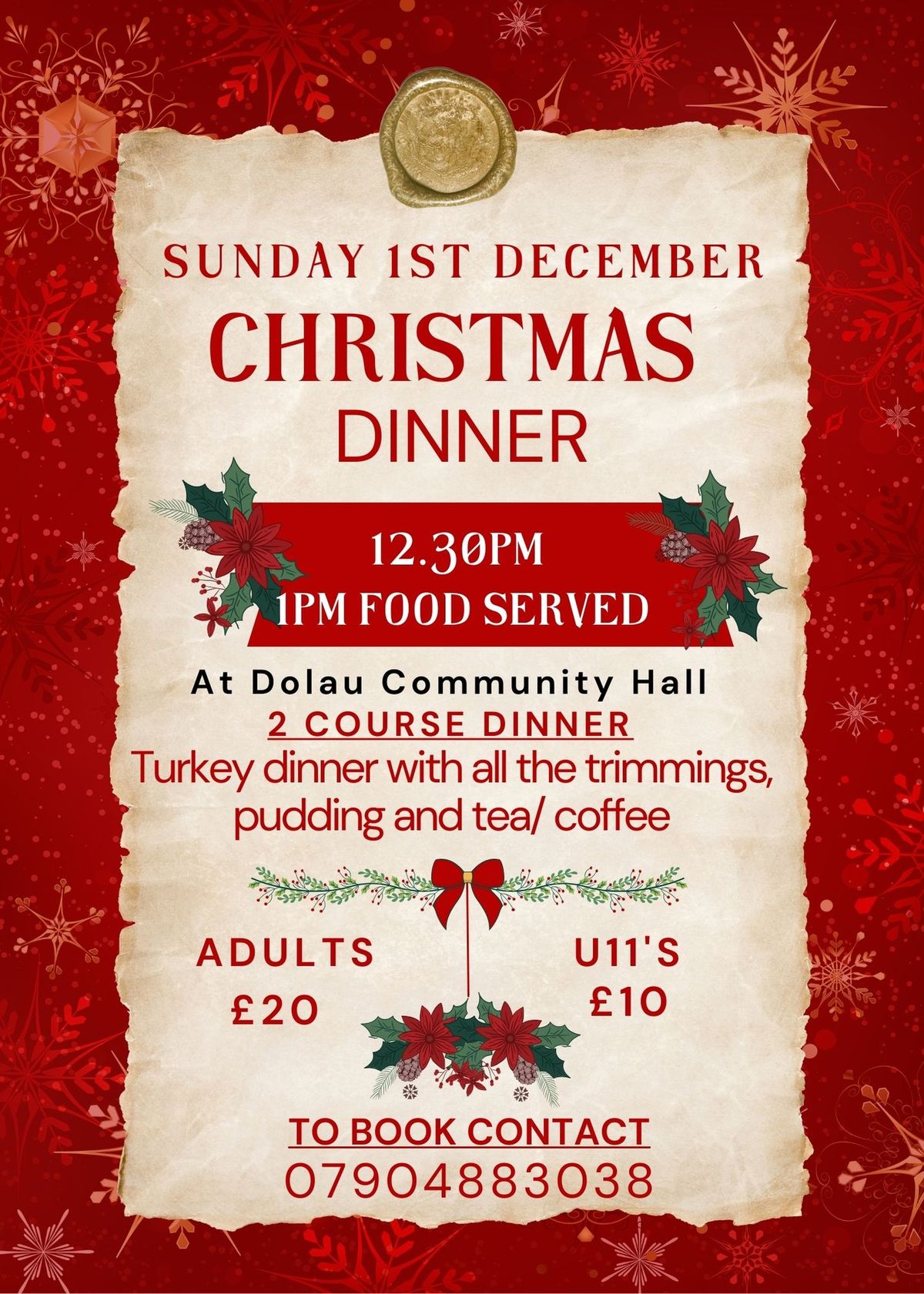 Dolau Community Christmas Dinner