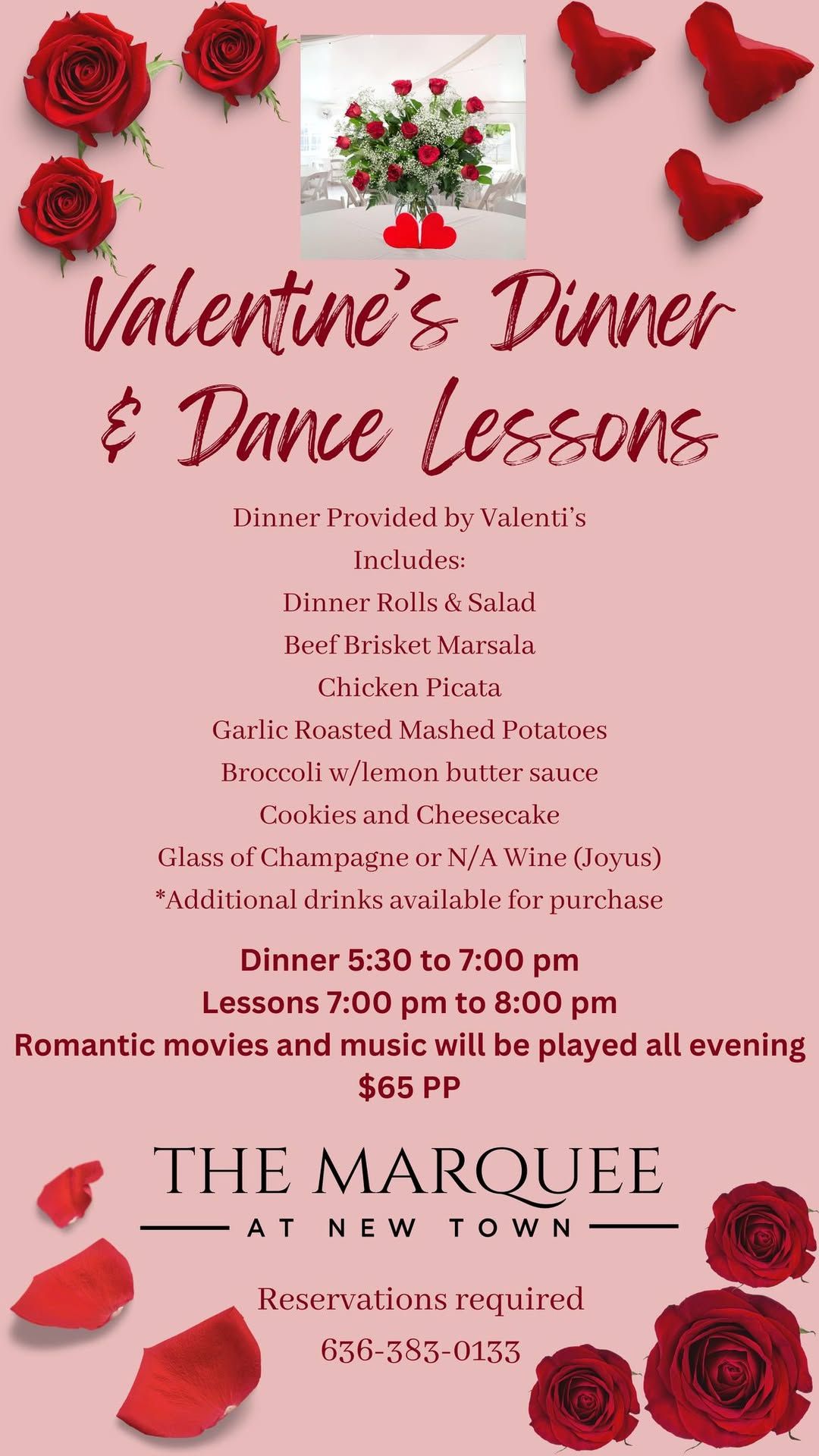 Valentine\u2019s Dinner & Dance Lessons