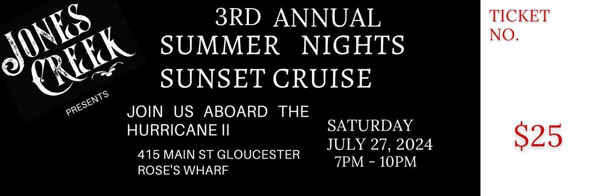 3rd Annual Summer Nights Sunset Cruise