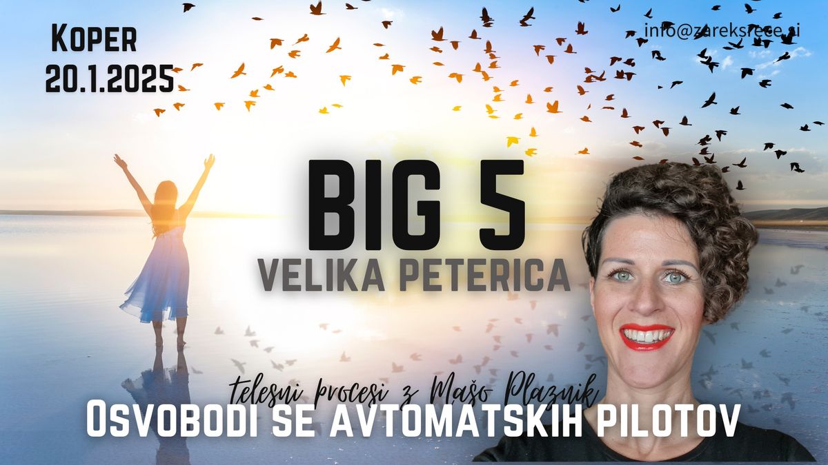 Odkleni avtomatske pilote - BIG 5 access telesni proces z Ma\u0161o Plaznik