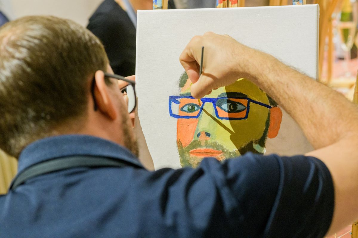 SIP AND CREATE: LEARN TO PAINT A SELF-PORTRAIT PAINTING