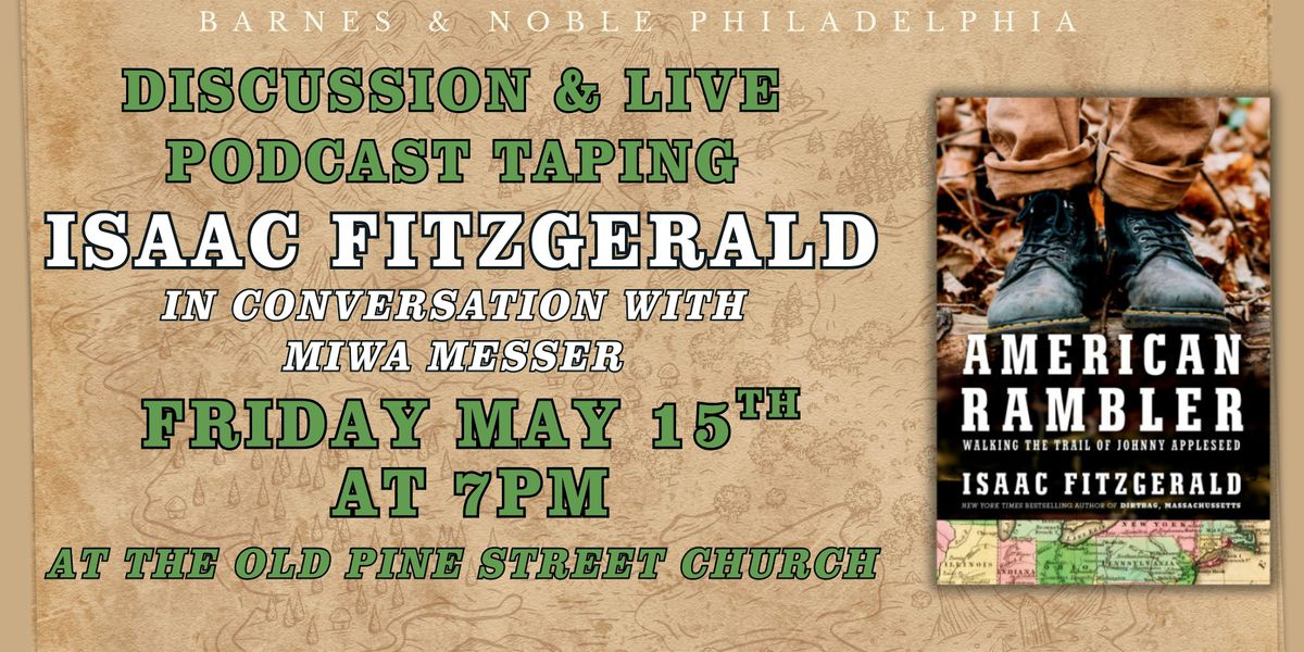 Isaac Fitzgerald celebrates American Rambler on Friday, May 15th at 6pm