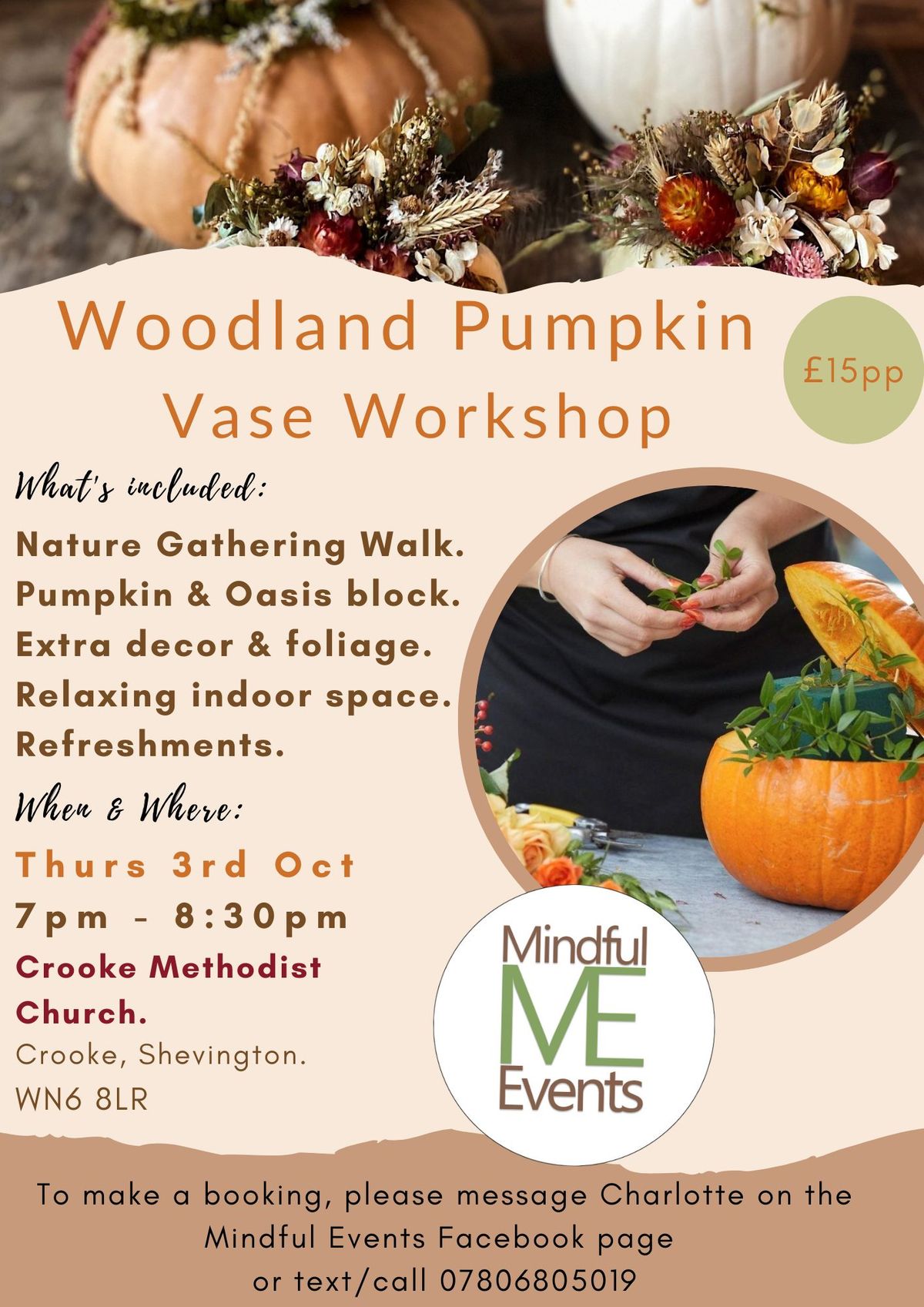 Woodland Pumpkin Vase Workshop