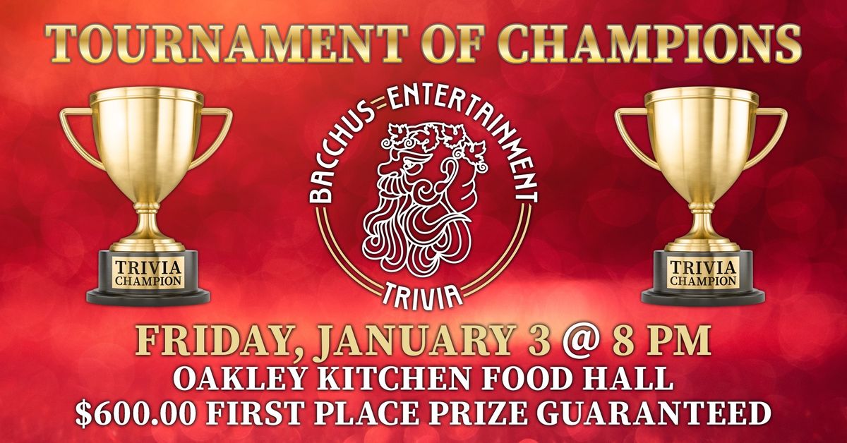 The Tournament of Champions! 