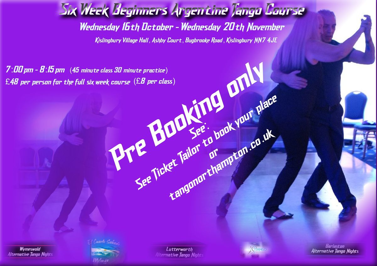 Six Week Beginners Tango Course