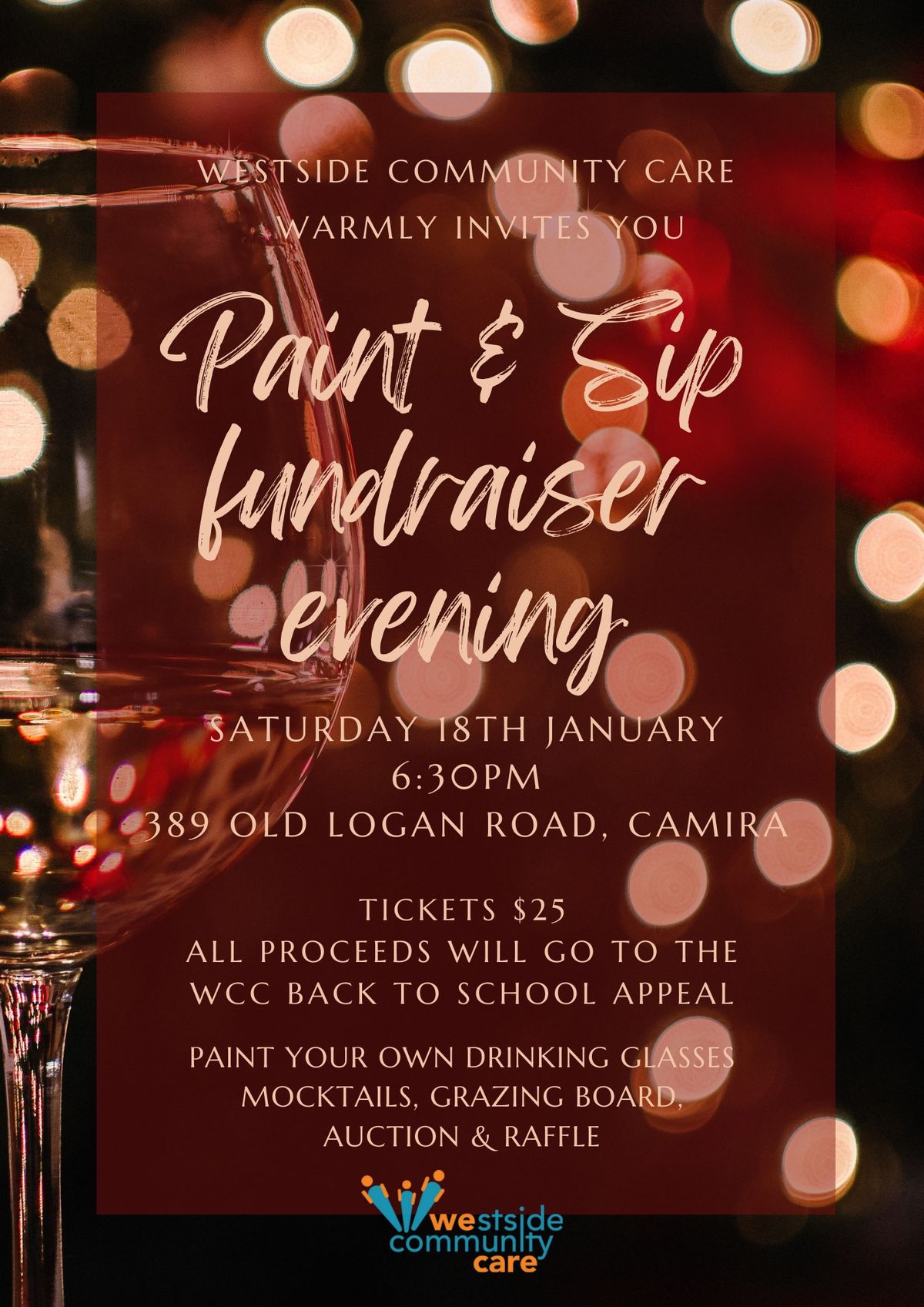 Westside Community Care's Paint and Sip fundraiser