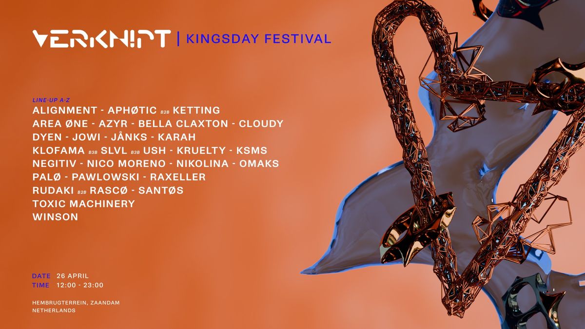 Verknipt Kingsday Festival - 26 April