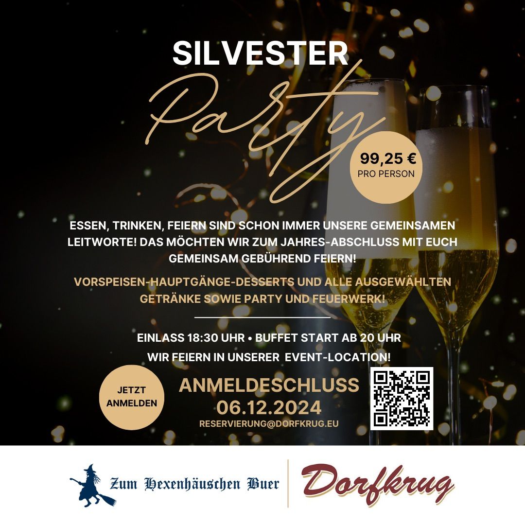 Silvesterparty Dorfkrug\/Hexenh\u00e4uschen\/Dr\u00f6gesEck