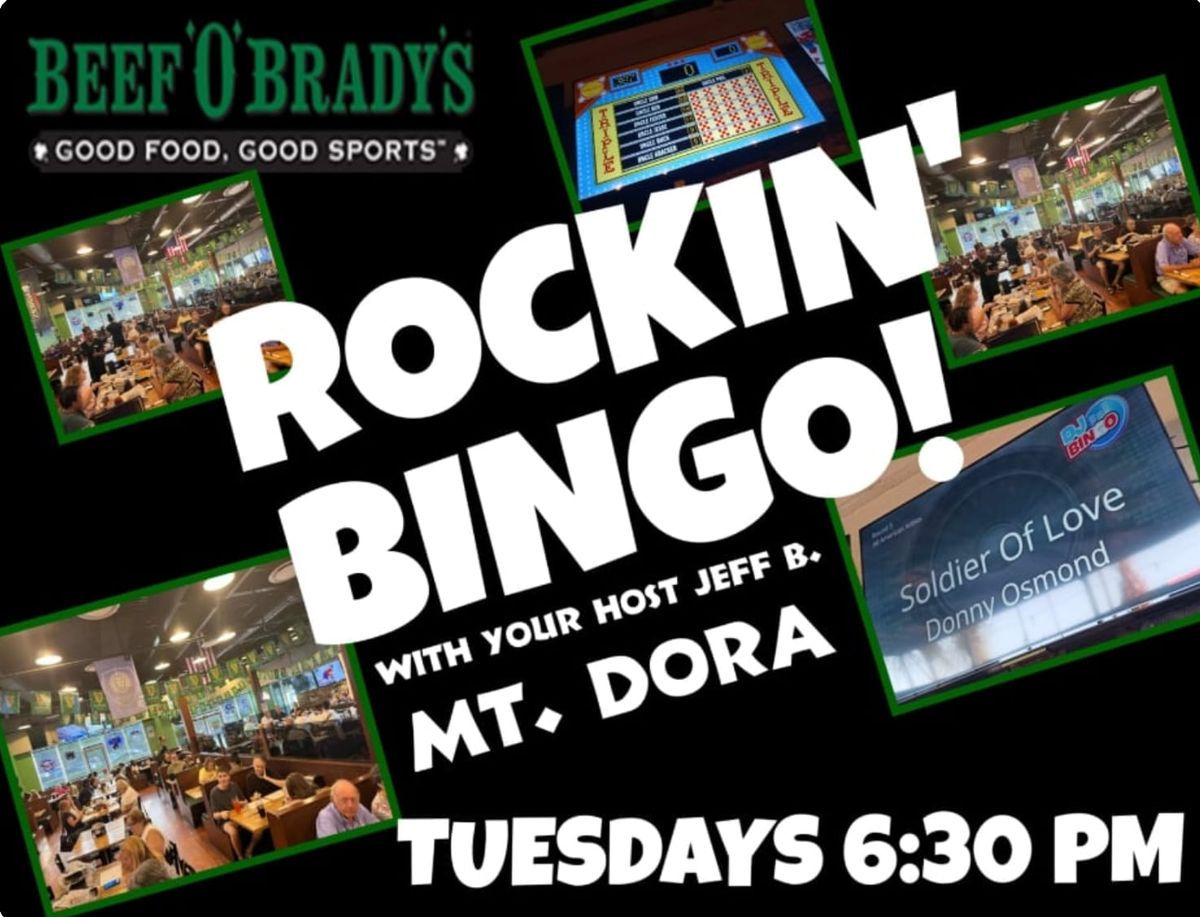 ROCKIN' BINGO at Beef 'O' Brady's Mount Dora 