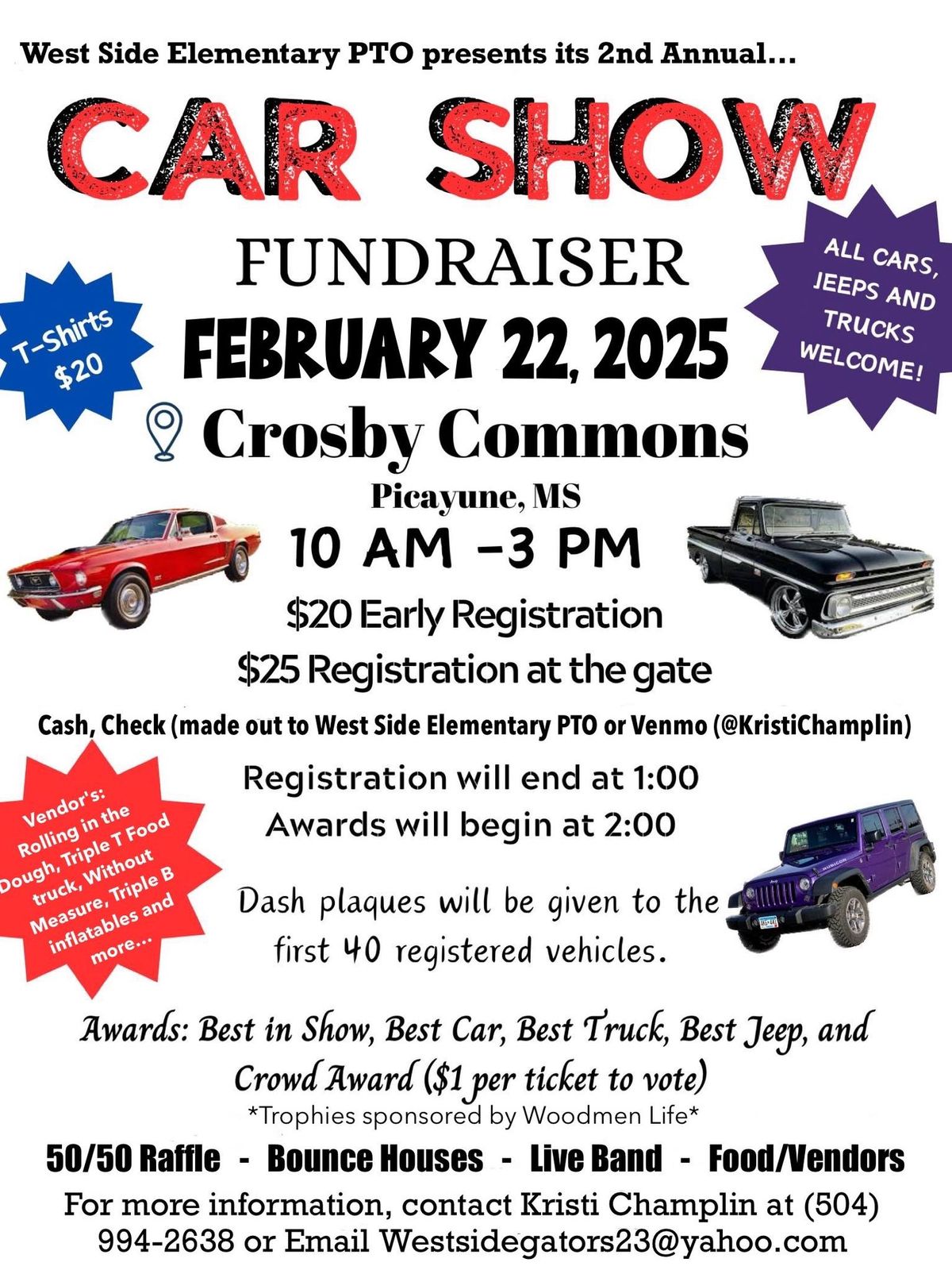 West Side PTO\u2019s 2nd Annual Car Show