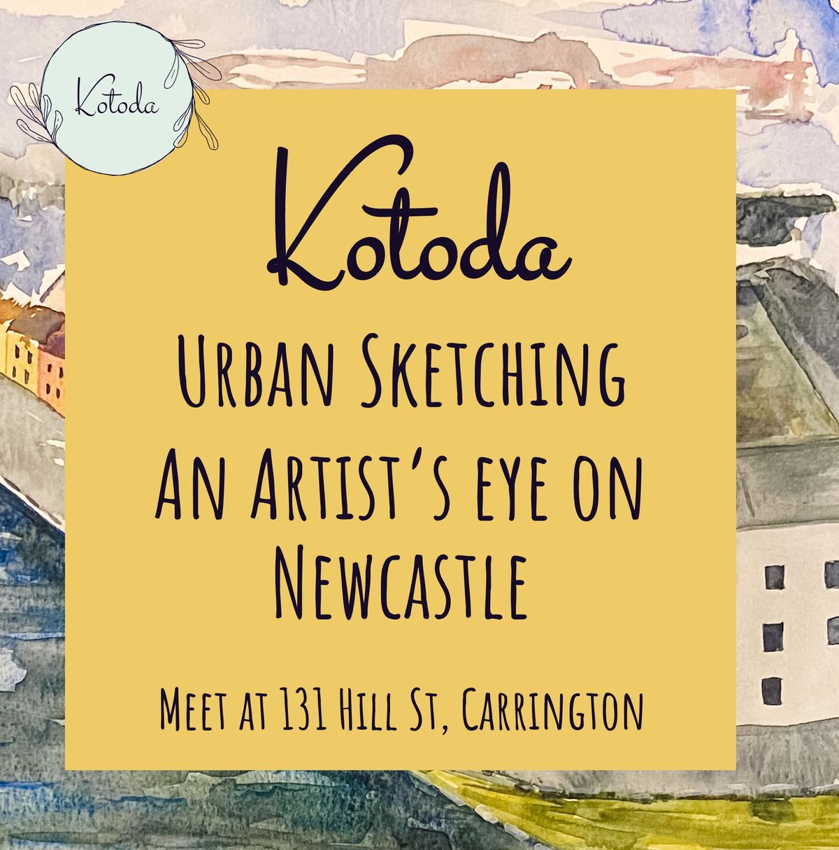 Urban Sketching in Carrington $75pp incl all materials