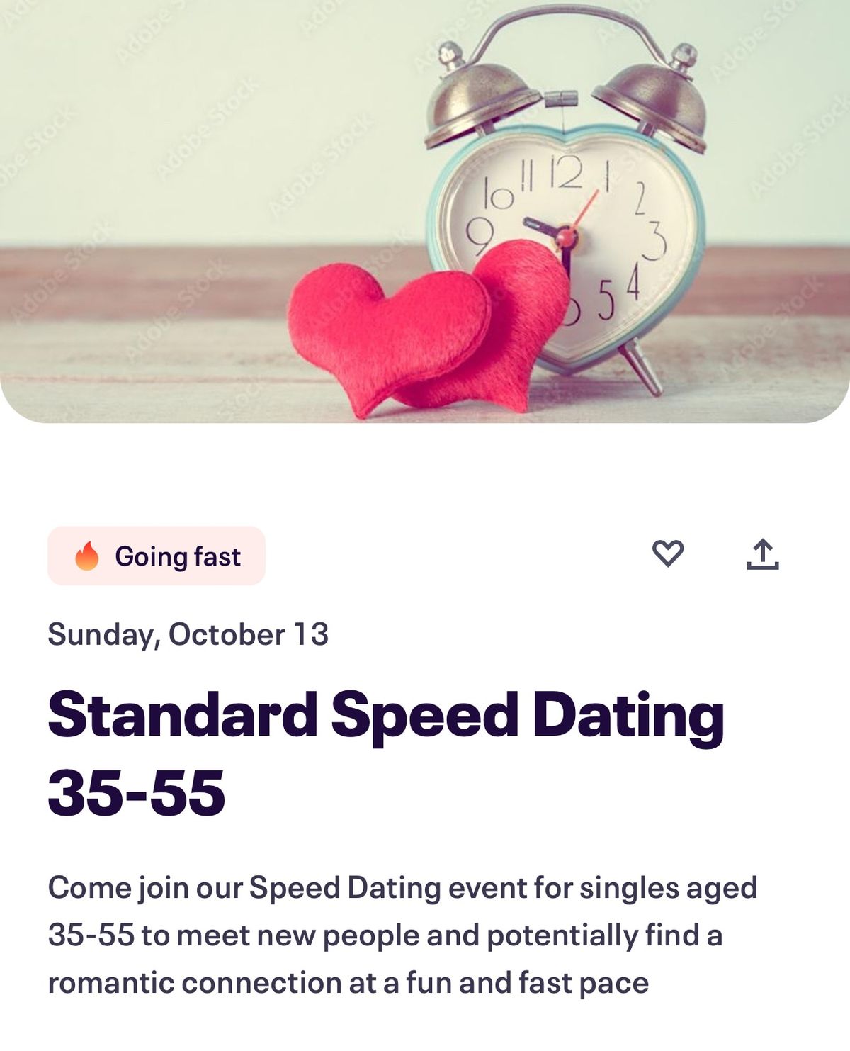 Speed Dating Standard 35-55 Years Old