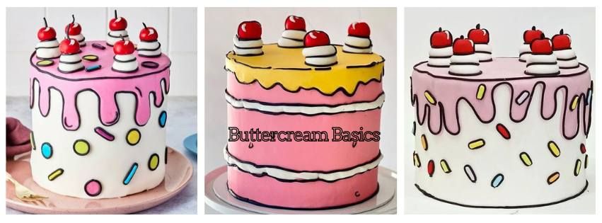 Buttercream Basics - Comics Cake