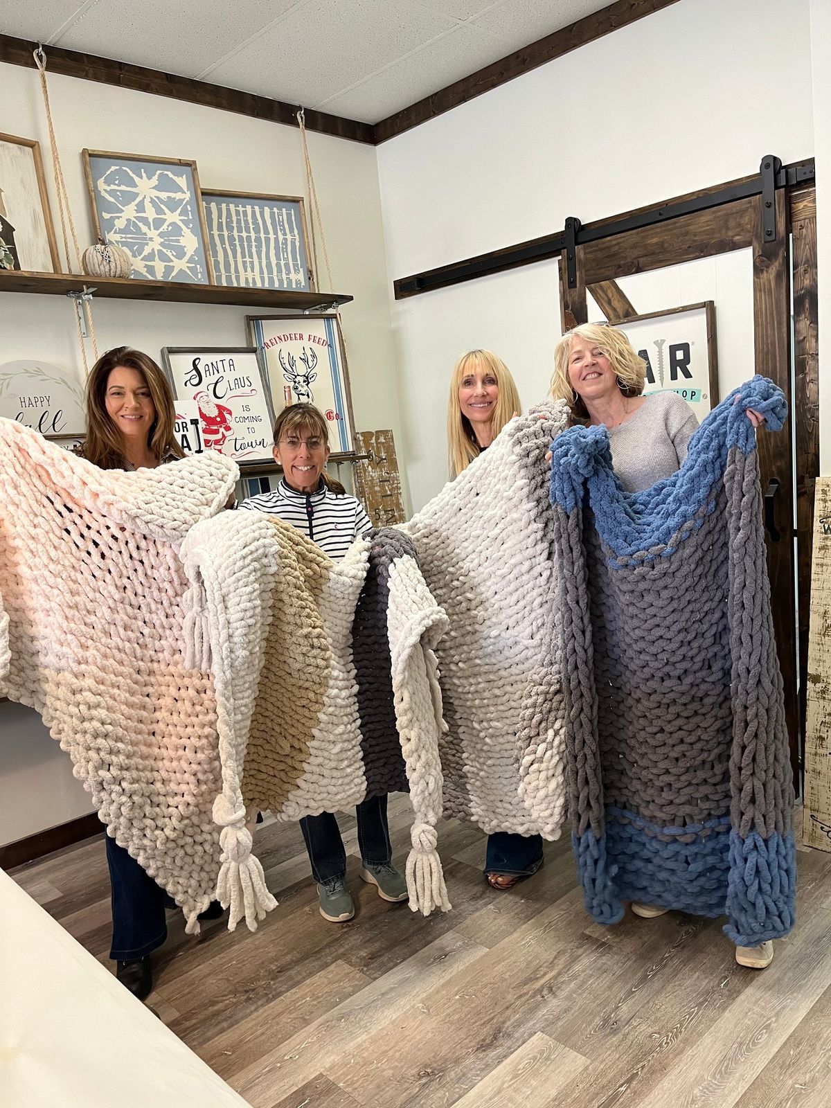 Chunky Knit Blanket Workshop