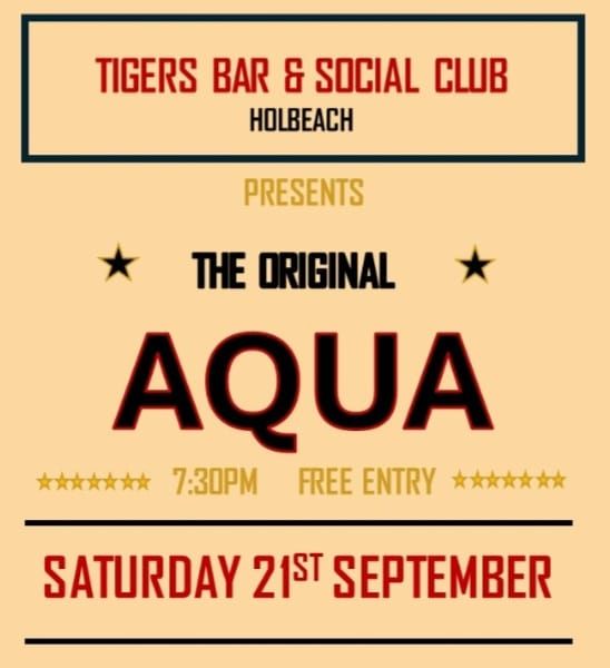 The Original Aqua live at Holbeach Tigers.