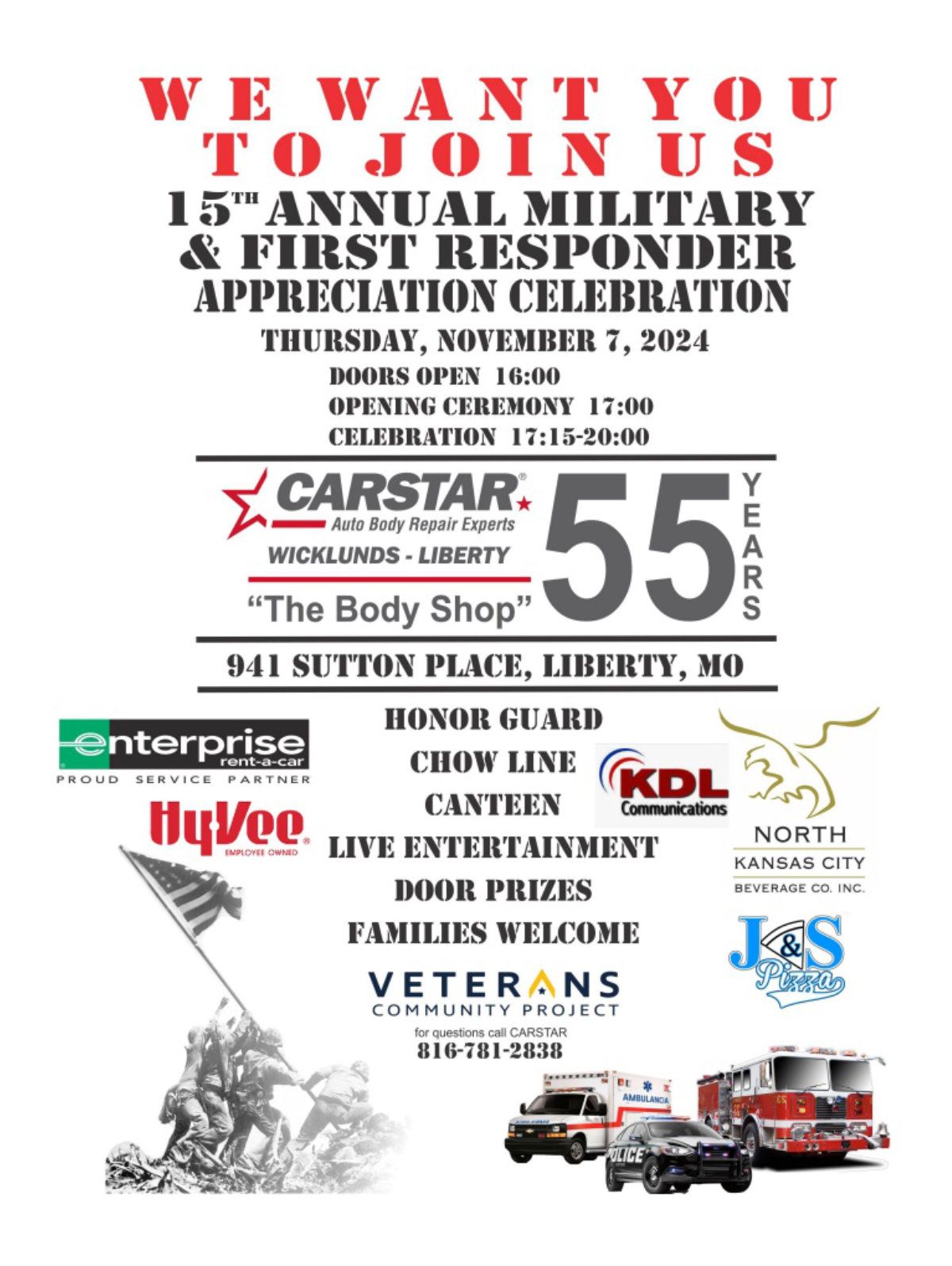 15th Annual Military & First Responder Appreciation Celebration