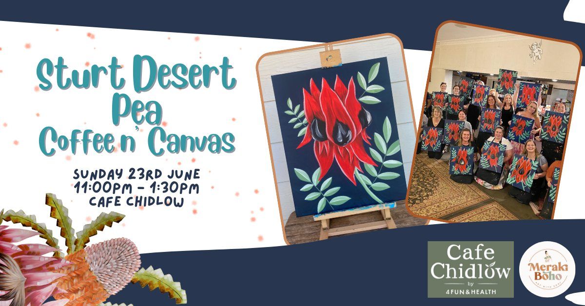 Sturt Desert Pea Painting Workshop @ Cafe Chidlow