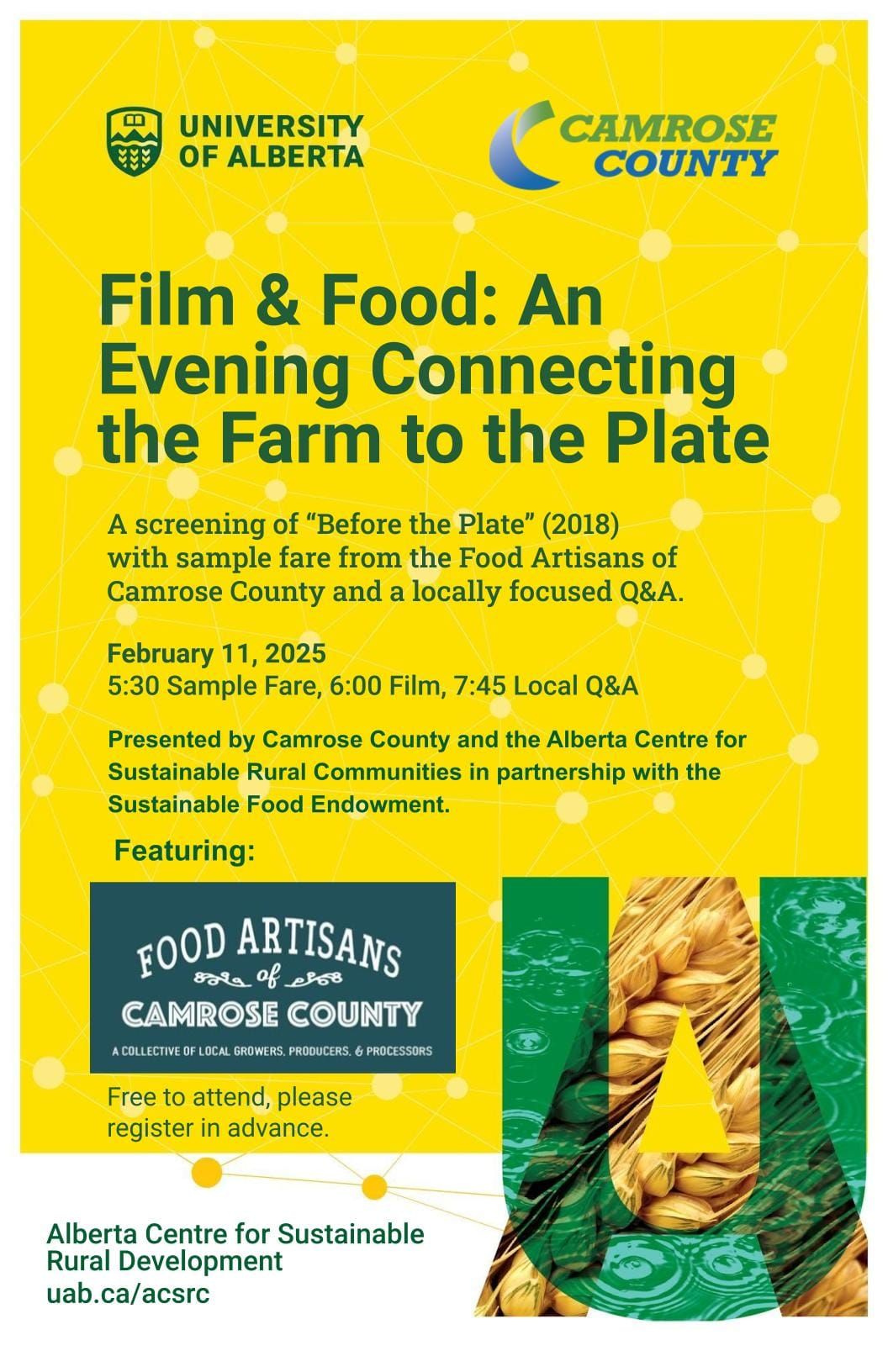 Film & Food: An evening connecting the farm to the plate.