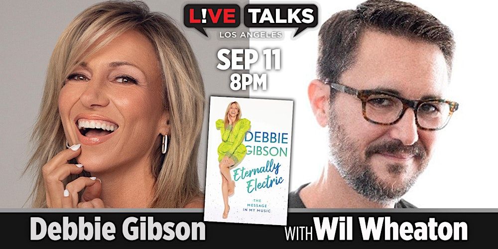 Debbie Gibson with Wil Wheaton in Santa Monica