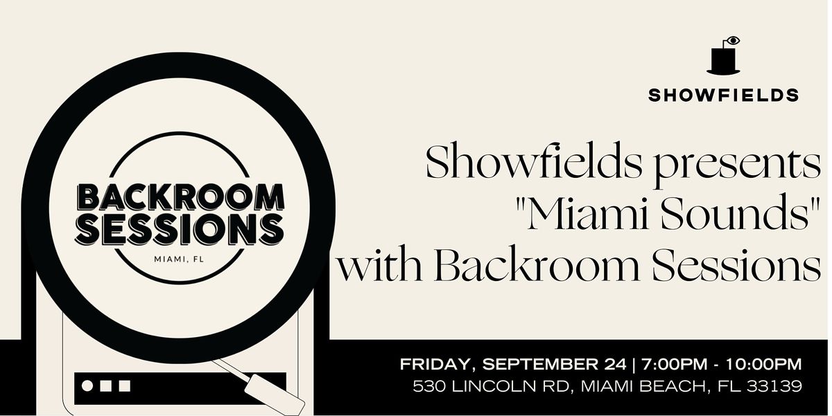 Miami Sounds: Indie Music Performances with Backroom Sessions