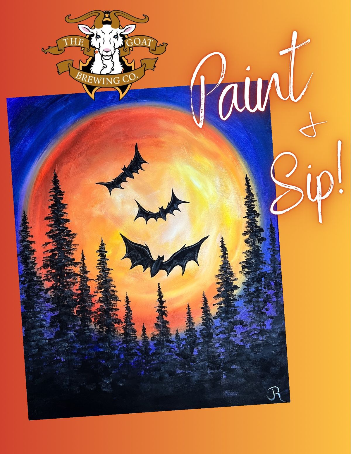 Halloween Paint & Sip at The Goat Brewing Co!