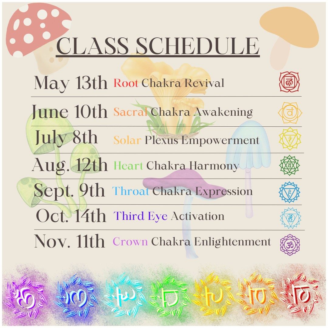 Awaken your Chakras: Mushroom Class Series