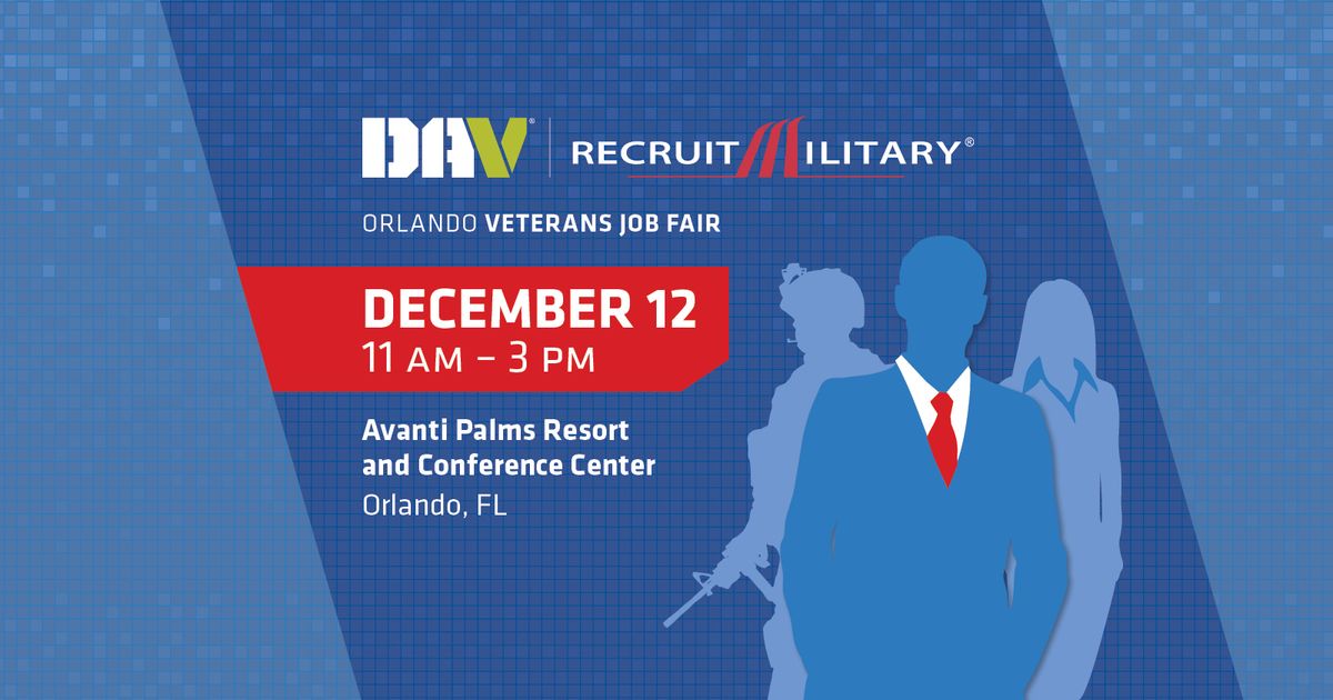 DAV | RecruitMilitary Orlando Veterans Job Fair