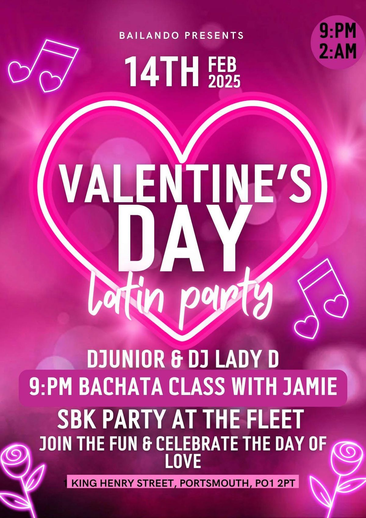 VALENTINE\u2019S DAY LATIN PARTY