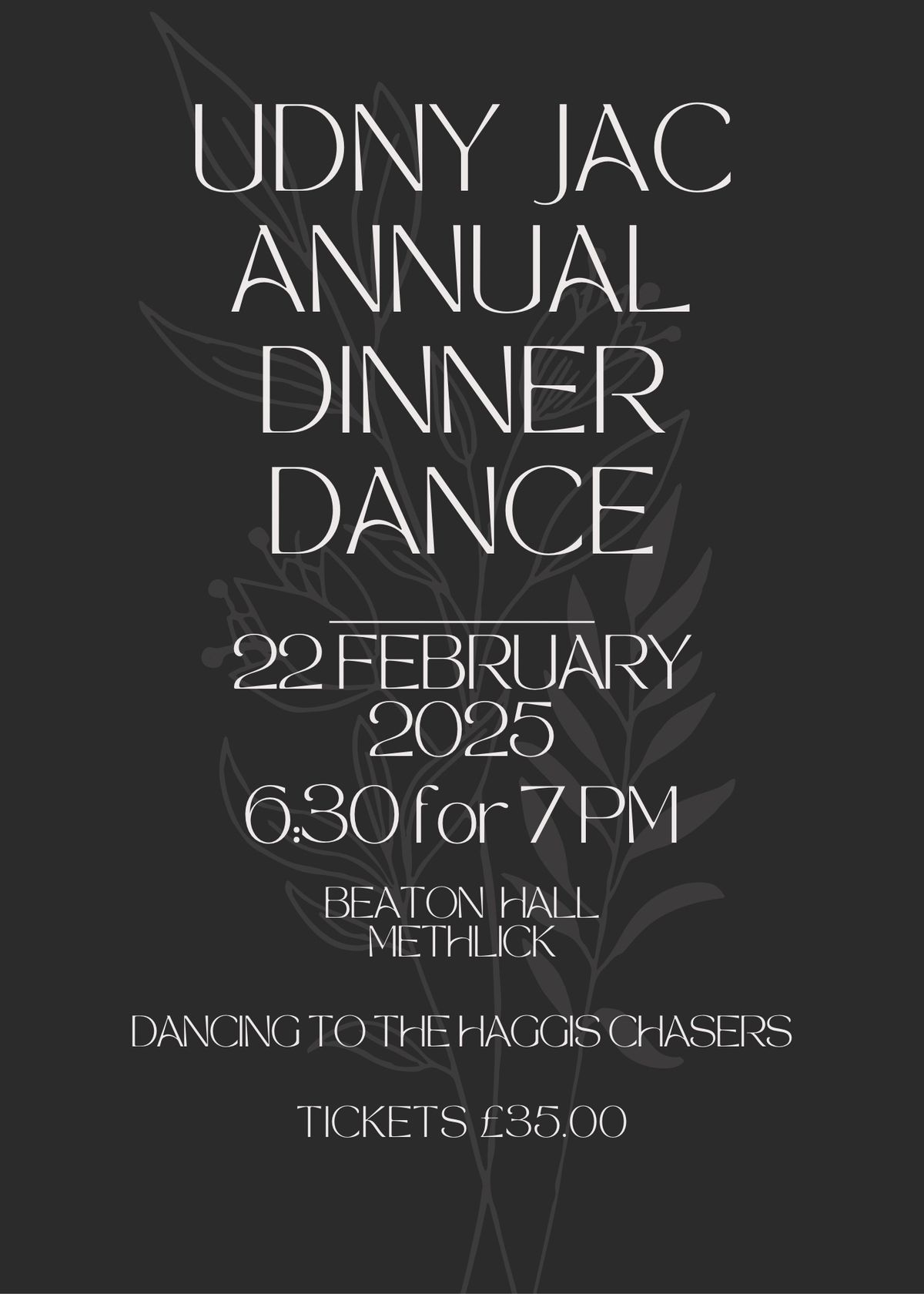 Udny JAC Annual Dinner Dance 2025