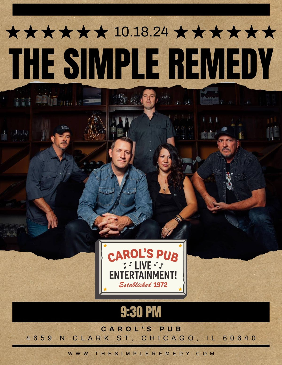 The Simple Remedy at Carol's Pub