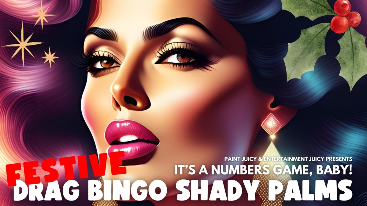 FESTIVE DRAG QUEEN BINGO SHADY PALMS BRISBANE x PAINT JUICY