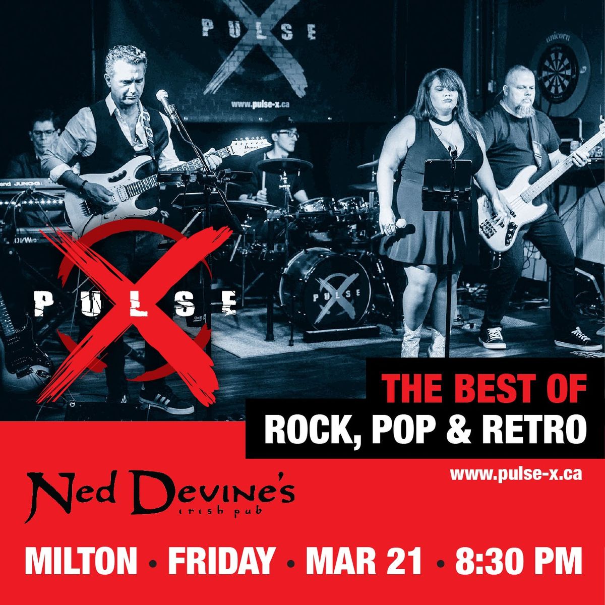 Pulse X Live @ Ned Devine's Milton