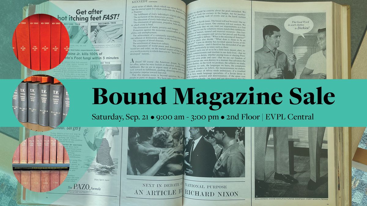 Bound Magazine Sale \u2022 EVPL Central