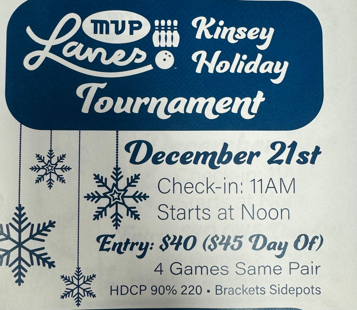 Kinsey Holiday Tournament 